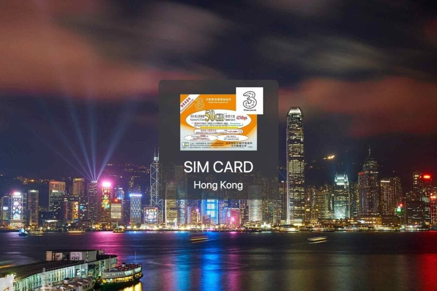 香港365天 3HK 4G上網SIM卡連通話