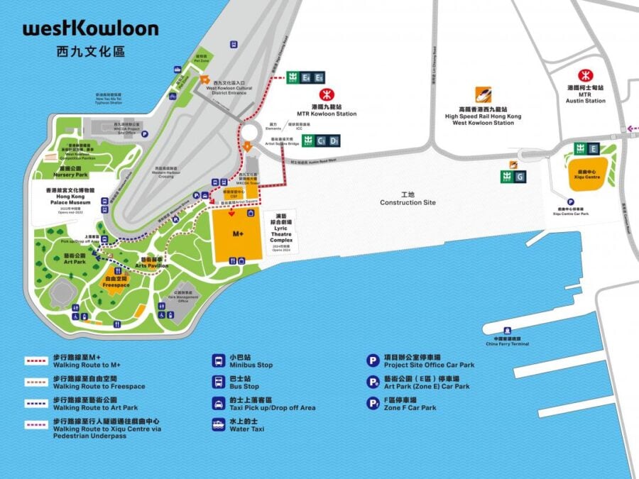 West Kowloon Map